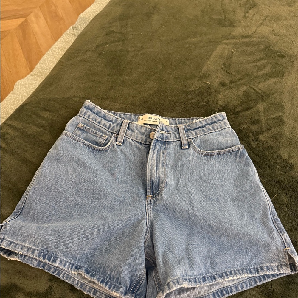 High rise jean shorts